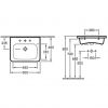 Умивальник Villeroy & Boch Vivia 41376L01 (600х490)