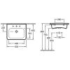 Умивальник Villeroy & Boch Vivia 41376G01 (600х490)