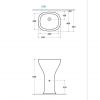 Умывальник Globo Affetto AFM561X (550х460)