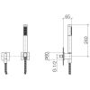 Ручной душ Dornbracht IMO 27808980-06 матовая платина