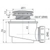 Сифон для душевого поддона AlcaPlast A47CR-50