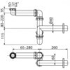 Сифон для умывальника Alcaplast A434