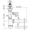 Сифон для умывальника Alcaplast A410P