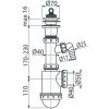 Сифон для кухонной мойки Alcaplast A442P