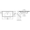 Умивальник Villeroy & Boch Vivia 4117A5R1 (1000х490)