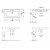 Умивальник Villeroy & Boch Legato 4153A501 (1000х500)