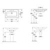 Умивальник Villeroy & Boch Legato 415380R1 (800х500)