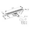 Душевой трап Radaway FloorLine CS50P с решеткой