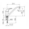 Кухонный смеситель Armatura Kroma 543-934-00