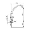 Кухонный смеситель Armatura Ceramic 333-914-00