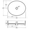 Умывальник Scarabeo Wind 8030R (545х450)