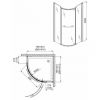 Душевая кабина Aquaform Puenta 100-06610 Wind (с поддоном и ножками)