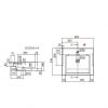 Умывальник Scarabeo Square 8025D35