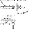 Смеситель для ванны с душем Tres Study 261.170.01