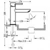 Смеситель для умывальника Tres Alplus 203.203.01.D