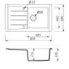 Кухонна мийка Marmorin Profir 160113010 steel metalic