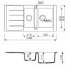 Кухонна мийка Marmorin Profir 160513006 white