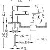 Смеситель для биде Tres Flat 204.120.01.D