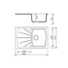 Кухонна мийка Marmorin Fenco 320113002 graphite