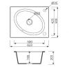Кухонна мийка Marmorin Tono 430103012 black metalic