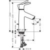 Смеситель для умывальника Hansgrohe Talis S 72024000