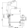 Смеситель для биде Fiore Imperial Sky 82CR5321