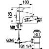 Смеситель для умывальника Jika Olymp Deep H3111U10041111