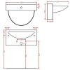 Умывальник ArtCeram Wall WLL002 (750х475)