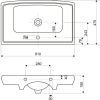 Умывальник Cersanit Roma 80 (810х475)