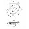 Раковина кутова Cersanit Sigma 32