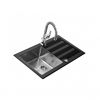 Кухонная мойка Teka LUX 1B 1D 86 REV 12129008 черный/сталь