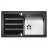 Кухонная мойка Teka LUX 1B 1D 86 REV 12129008 черный/сталь