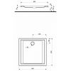 Душовий піддон 80х80 Kolo Pacyfik XBK0780000