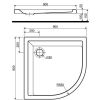 Душовий піддон 90х90 Kolo Pacyfik XBN0790000