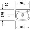 Умывальник Duravit D-Code 07053600092