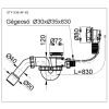 Сифон для ванны Styron STY-536-AKD-83 Автомат