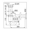 Сифон для умывальника Styron STY-638-32-K