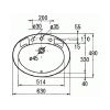 Умывальник Jacob Delafon Ovale Dessus E1273-00 (630х480)