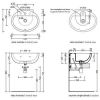 Умывальник Flaminia Dip DP481 (620х495)