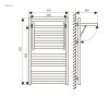 Полотенцесушитель Laris Сириус П12 Э 500х900 (71207682) левый