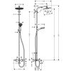 Душова система Hansgrohe Crometta S 240 Showerpipe 27320000