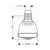 Верхний душ Hansgrohe Selecta 28447000