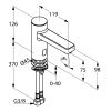 Электронный смеситель для умывальника Kludi Zenta 3810205