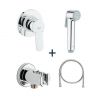 Гигиенический душ Grohe BauEdge 28512003 в комплекте со смесителем для душа