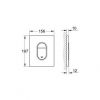 Кнопка для инсталляции Grohe Arena Cosmopolitan 38844SH0