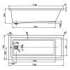 Ванна VagnerPlast Cavallo 170x75
