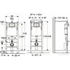 Комплект Geberit Duofix 3в1 458.120.11.1 + Villeroy & Boch O.Novo 5688H101 з сидінням