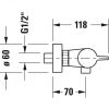 Смеситель для душа Duravit B.1 B14220000010