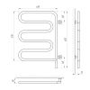 Полотенцесушитель Laris Змеевик 25 РС3 450x570 Э поворотный (73207160)