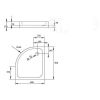 Душевой поддон Radaway Siros E Compact 90 SBE9817-1R